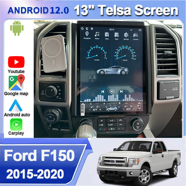 13" Touch Screen Carplay GPS Navigation for Ford F150 F-150 Raptor 2015-2020 Radio Para Automovil Upgrade