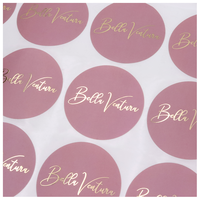 Étiquette de bougie en vinyle, impression étanche de haute qualité, Logo personnalisé, autocollants en feuille d'or