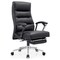 Fauteuil de massage pliable en cuir avec appui-tête ergonomique pour la relaxation pendant la pause déjeuner au bureau, fauteuil inclinable de bureau