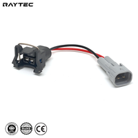 Adaptateur de faisceau d'injecteur de carburant en cuivre 2 broches EV1 vers DENSO 12V, Plug & Play, pour échange de moteur, performance de course et réglage des performances