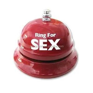 De campana de Metal logotipo promocional anillo de Bell para sexo regalos Mini llavero de la campana de la cena