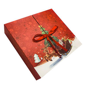 Caja de Regalo Sorpresa Navideña, Calendario de Adviento con Cuenta Regresiva de 24 Días, Carpetas con Papel Estampado Recubierto, Materiales Reciclados - Product Image 5