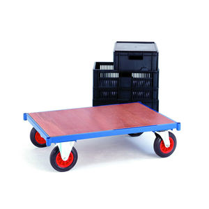 Chariot mobile de plate-forme de finition de chariot de revêtement en acier de poudre d'utilisation d'entrepôt sans poignée - Product Image 1