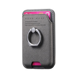 Tarjetero Delgado y Ligero de Cuero PU Ajustable con Soporte Magnético para iPhone Serie 12-16 - Product Image 1