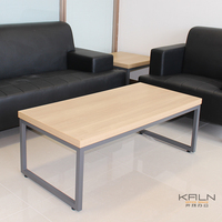 Table carrée de réunion extérieure en placage personnalisé, design moderne, haute qualité, prix direct d'usine, matériau vert, bureau à café/thé