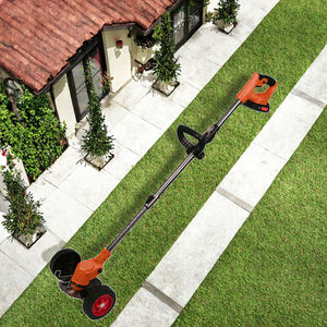 Tondeuse à gazon électrique au lithium 21V, manche télescopique, sans fil, multifonction, coupe-herbe, deux batteries, roues de coupe DIY - Product Image 3