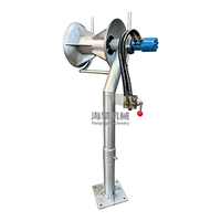Treuil de pêche hydraulique en acier inoxydable 304 de 0,5 à 2 tonnes, 25 MPa, 50 ml/rev, treuil de levage de filet hydraulique vertical pour bateau de pêche