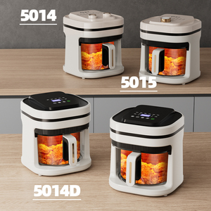 Friteuse à air numérique intelligente 5L en verre borosilicate transparent avec écran de cuisson - Product Image 5