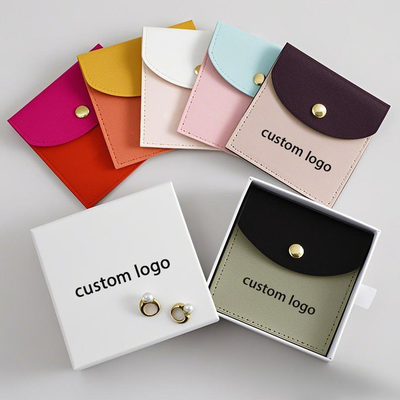 Custom Logo Envelope Shaped Ring Pouch