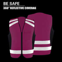 SMASYS Wholesale Pink Lady Safety Vest Construction Traffic Work High Quality Reflective Safety Vest