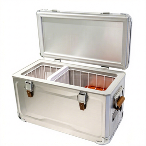 36L Electric Mini Movable Partition Dual-zone Dual Temperature Control Aluminum Refrigerator Car Boat Fridge <b>12V</b> App-Controlled - Product Image 1
