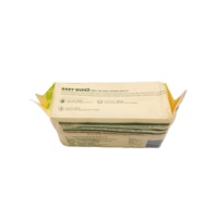Lot de 60 lingettes humides pour bébé, grandes lingettes en tissu non tissé 20x14cm