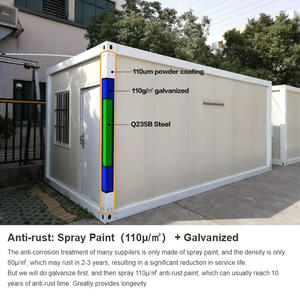 40ft Prefab Flat-floor 3 en 1 Flat Pack House Made Container Portable Prefabricado L-type Container Home Australian Standards - Product Image 2