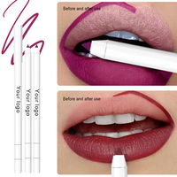 Crayon à Lèvres Doux Tenue Longue Durée Fixe le Rouge à Lèvres Maquillage des Lèvres avec Taille-Crayon Intégré