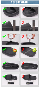 Biểu Tượng Tùy Chỉnh Mở Toe Slide Gối Mềm Chống Trơn Trượt Không Thấm Nước Thoáng Khí Trọng Lượng Nhẹ Tùy Chỉnh In Ấn Cho Dép Đi Trong Nhà - Product Image 3