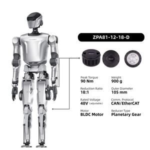 ZBDynamiX Motor de CC de Alto Torque con Relación de Reducción 18:1, 48V, Módulo de Actuadores para Articulaciones de Robots, Encoder para Robots Humanoides de IA, OEM - Product Image 2