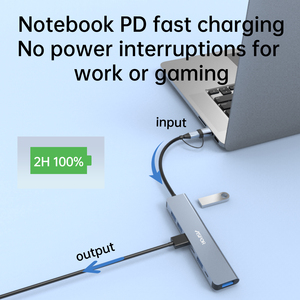 Aspor A781 7-in-1 <span class=keywords><strong>hub</strong></span> di động đa chức năng nhôm <span class=keywords><strong>USB</strong></span> C <span class=keywords><strong>HUB</strong></span> Docking Station cho máy tính xách tay máy tính <span class=keywords><strong>USB</strong></span> Adapter - Product Image 6