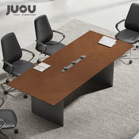 JUOU Mobilier de bureau au design moderne Pieds en métal Tables de conférence Table de réunion Bureau et chaises de luxe