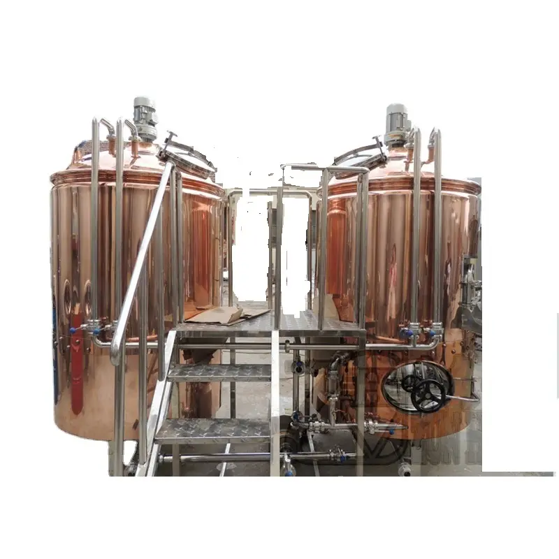500 Liter Merah Tembaga Bir Peralatan Kerajinan Bir Membuat Brewery