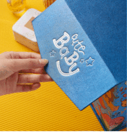 Boîte cadeau en cuir pour bébé, emballage en papier, avec poignée en cuir, 5 pièces