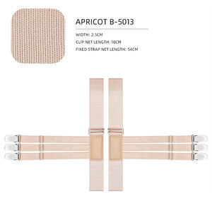 Bretelles de chemise ajustables antidérapantes de 2,5 cm de large pour hommes, en polyester avec boucle en alliage, attaches de chemise formelles antidérapantes - Product Image 6