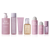 Emballage de sérum de soin de la peau écologique 100ml 200ml Bouteilles cosmétiques de toner rose en plastique PCR pour le visage avec couvercle à vis et intérieur