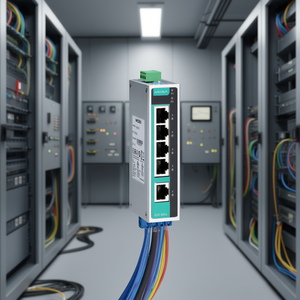 Commutateur Ethernet 5 ports non géré Moxa EDS-205A-T pour montage sur rail DIN, usage professionnel - Product Image 3