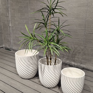 กระถางต้นไม้คอนกรีตทรงกลม แข็งแรง ทนทาน ใช้ได้ทั้งภายในและภายนอกอาคาร ขายดี สำหรับตกแต่งบ้านและสวน เหมาะสำหรับเพาะชำต้นไม้ - Product Image 6