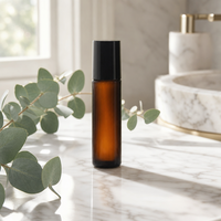 Flacons à bille en verre durables et étanches de 10 ml avec bille en acier inoxydable pour huile corporelle et parfum – Contenant roll-on