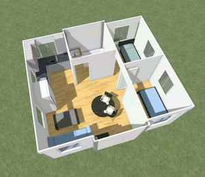 Nhà Sản Xuất Cung Cấp Kết Cấu Thép Đúc Sẵn Di Chuyển Prefab Nhà Container Di Động 40Ft Mở Rộng Modular Homes - Product Image 5