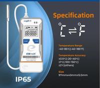 Registrador de Datos de Temperatura Digital USB, Sonda Externa de Acero Inoxidable, Registrador Reutilizable OEM Shadow Data, 32000 Puntos