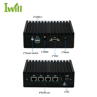 Mini PC routeur pare-feu personnalisé sans ventilateur N5095 Quad Core 2.0GHz 4*LAN Pfsense