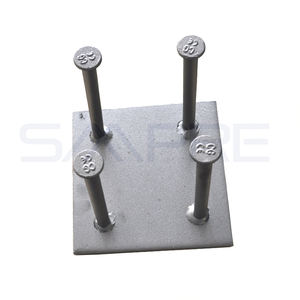 Plaque d'<span class=keywords><strong>ancrage</strong></span> de soudage personnalisée en acier galvanisé durable avec <span class=keywords><strong>goujon</strong></span> pour les applications de bâtiments de bureaux et de murs - Product Image 2