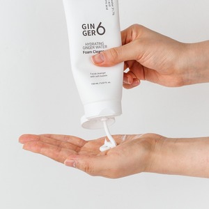 GINGER6 Nettoyant Moussant Quotidien Végétalien Coréen Détoxifiant à l'Acide Hyaluronique et Glycérine, Hydratant Alcalin Effervescent à l'Eau de Gingembre pour Tous - Product Image 1