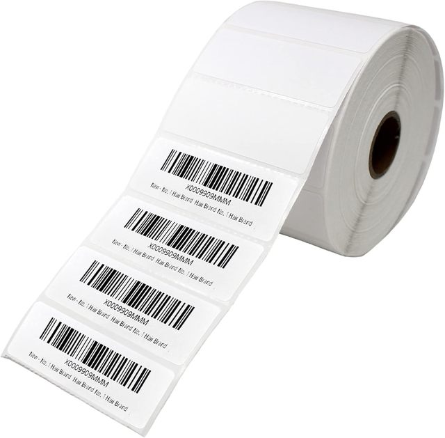 Factory Customizes Thermal Label Roll Blank White Self-adhesive Label 50*30mm QR Price Label Office Label Packaging Label