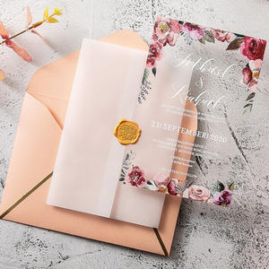 Miroir en <span class=keywords><strong>plexiglas</strong></span> transparent traitant des invitations en acrylique pour les mariages et les événements d'affaires Décorations de <span class=keywords><strong>mariage</strong></span> élégantes - Product Image 6