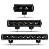 Lumière tout-terrain super puissante à une rangée de lentilles 6D 8 pouces 30w pour Jeep, voiture, camion, SUV, VTT, bateau, tout-terrain, barre lumineuse LED 12V 24V
