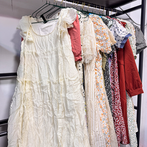 Lot <span class=keywords><strong>de</strong></span> robes décontractées d'occasion pour femmes, style coréen, vente en gros, <span class=keywords><strong>vêtements</strong></span> féminins mixtes - Product Image 5