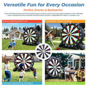 Tablero de dardos de fútbol inflable gigante Tablero de dardos de fútbol grande para juegos de patio trasero al aire libre, Campamento y fiestas de fútbol - Product Image 3