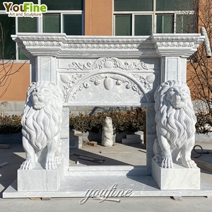 <span class=keywords><strong>Chimenea</strong></span> de Esquina de Mármol para Interiores YOUFINE, Diseño Exquisito para el Hogar - Product Image 6