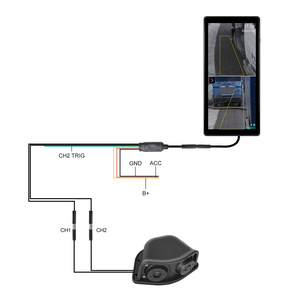 Podofo 10.36'' Écran IPS 1080P Caméra <span class=keywords><strong>de</strong></span> rétroviseur*2 Étanche IP67 Vision nocturne BSD DVR Aide au <span class=keywords><strong>recul</strong></span> pour Camion Bus ODM - Product Image 4