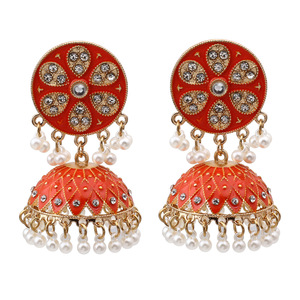 HouseofCraftsJewels - Boucle D'oreille Indienne Traditionnelle Boucle D