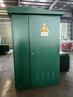 Transformateur américain 500 kVA, poste de transformation préfabriqué de type boîte, combinaison de boîte de distribution complète 400 kVA