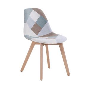 Échantillon gratuit Fauteuil Paulin Little Tulip moderne de luxe à dossier bas, élégant, noir et blanc, en PU, pour salle à manger - Product Image 1