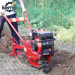 Modern Chain Rail Tiller Diesel Rotary Cultivator Heavy Duty Land Cultivation <b>Machine</b> Suitable for Orchard Tea Garden Farm Use - Product Image 1