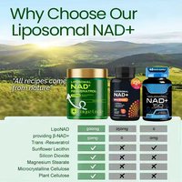 Complément alimentaire Uniqueuncle à haute teneur en NAD+ liposomal, resvératrol, vitamines, trans-resvératrol, 60 capsules/boîte, antioxydant, immunité
