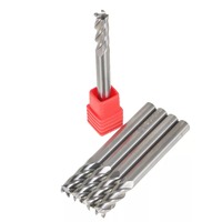 Fraise à queue haute performance 3 mm HSS 4F avec revêtement noir pour le travail des métaux
