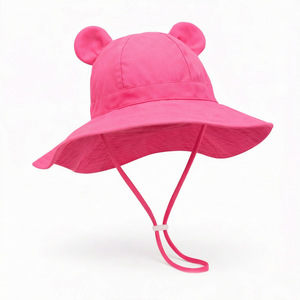 Chapeau de pêcheur en polyester pour bébé avec oreilles d'ours, <span class=keywords><strong>casquette</strong></span> de protection solaire pour nourrisson - Product Image 2