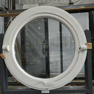 Ventana Redonda de Aluminio Blanca, Ventana de Doble Vidrio - Product Image 1