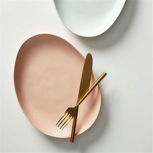 Diseño personalizado de color personalizado, estilo nórdico, mate plato de porcelana para hoteles restaurante - Product Image 3